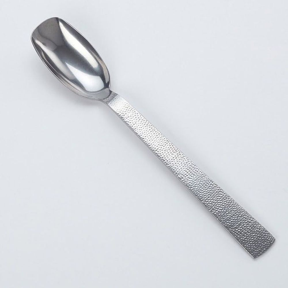 American Metalcraft Vintage Stainless Steel Hammered Salad Spoon, 9 3/8 inch Length