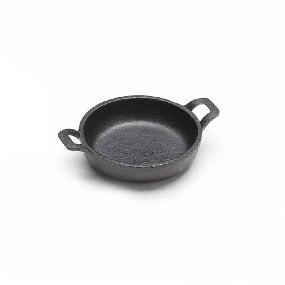American Metalcraft Black Cast Iron Small Round Casserole, 8 1/2 Ounce Capacity