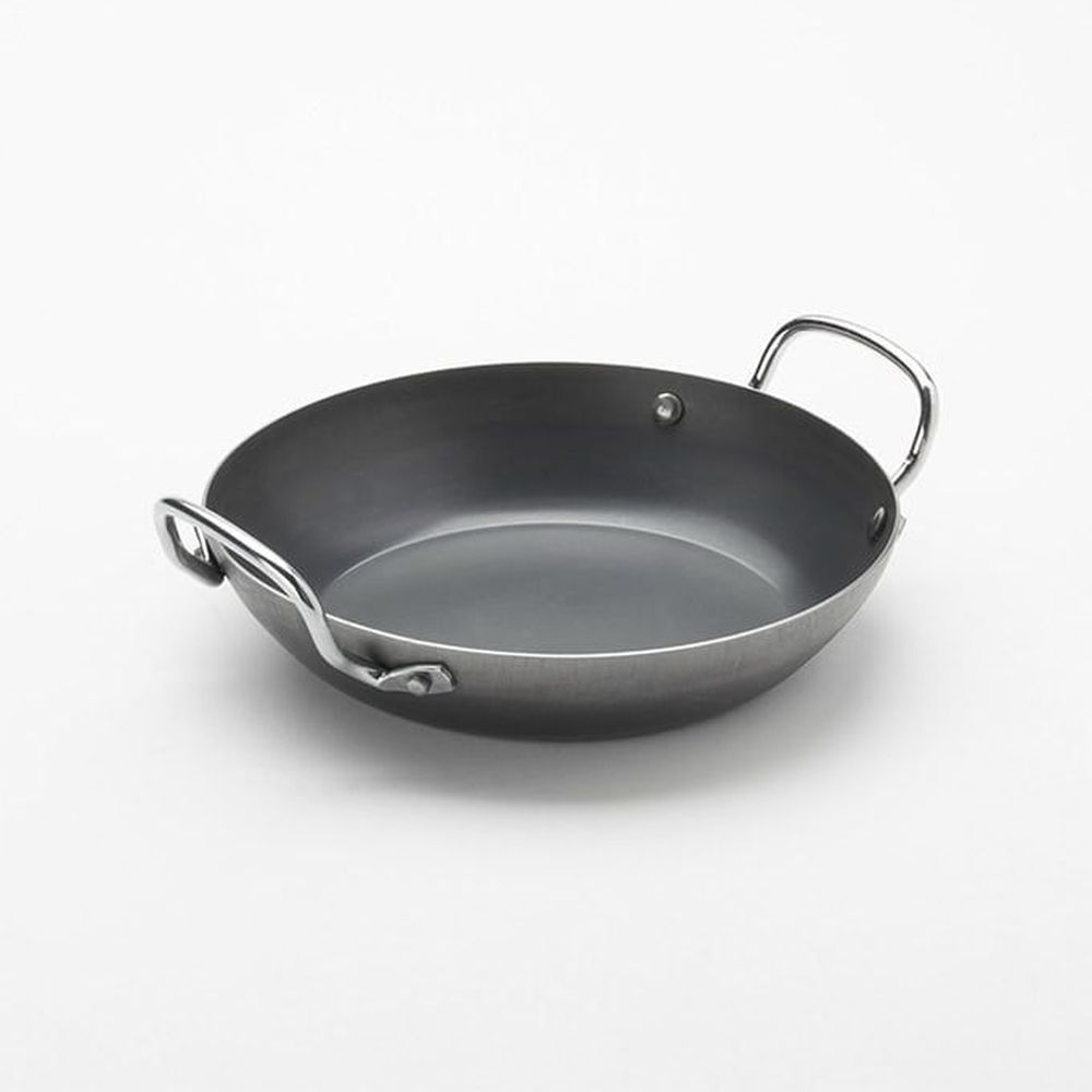 American Metalcraft Black Steel Paella Pan, 30 Ounce