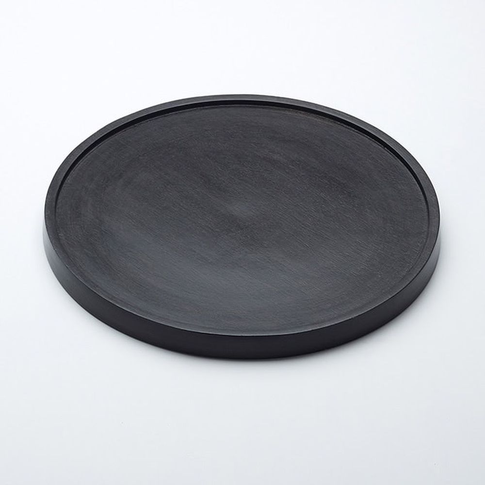 American Metalcraft Upton Collection Espresso Finished Wood Plate, 12 x 12 x 3/4 inch