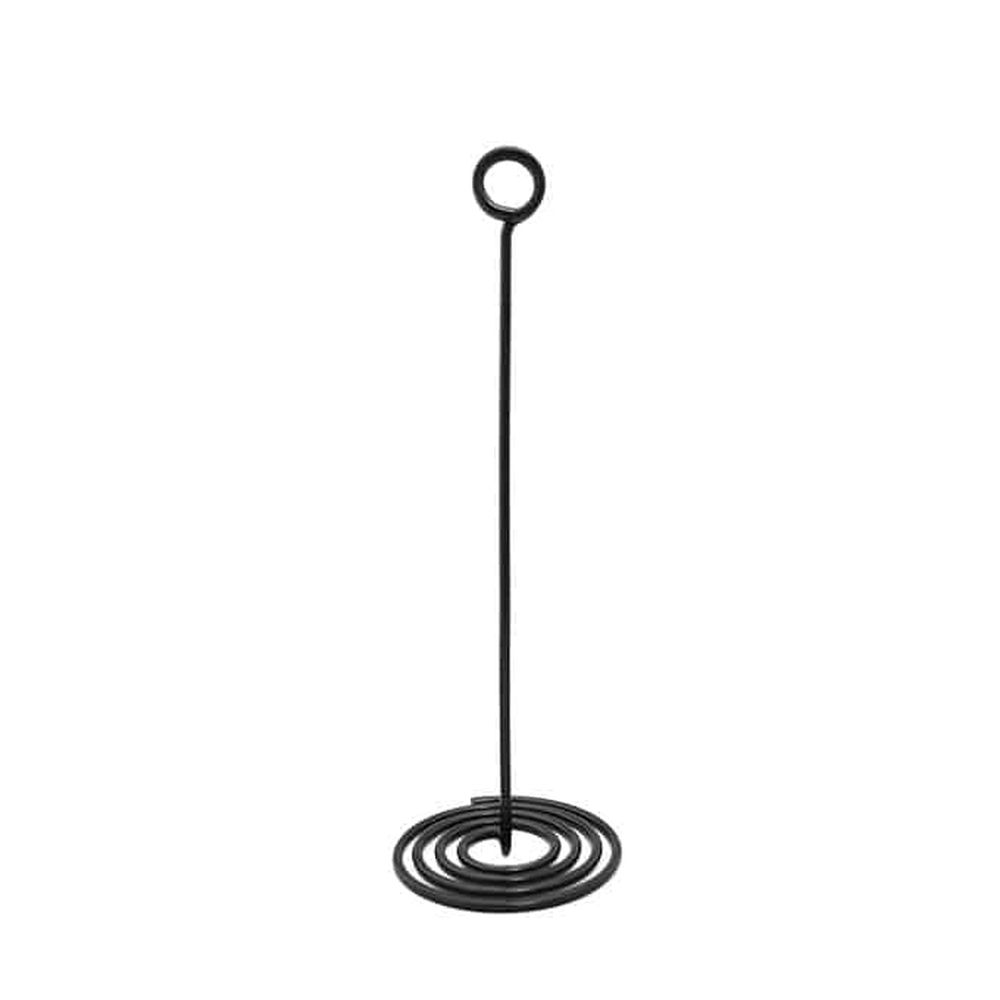 American Metalcraft Black Stainless Steel Swirl Base Number Stand, 4 Inch Dia. X 12 Inch