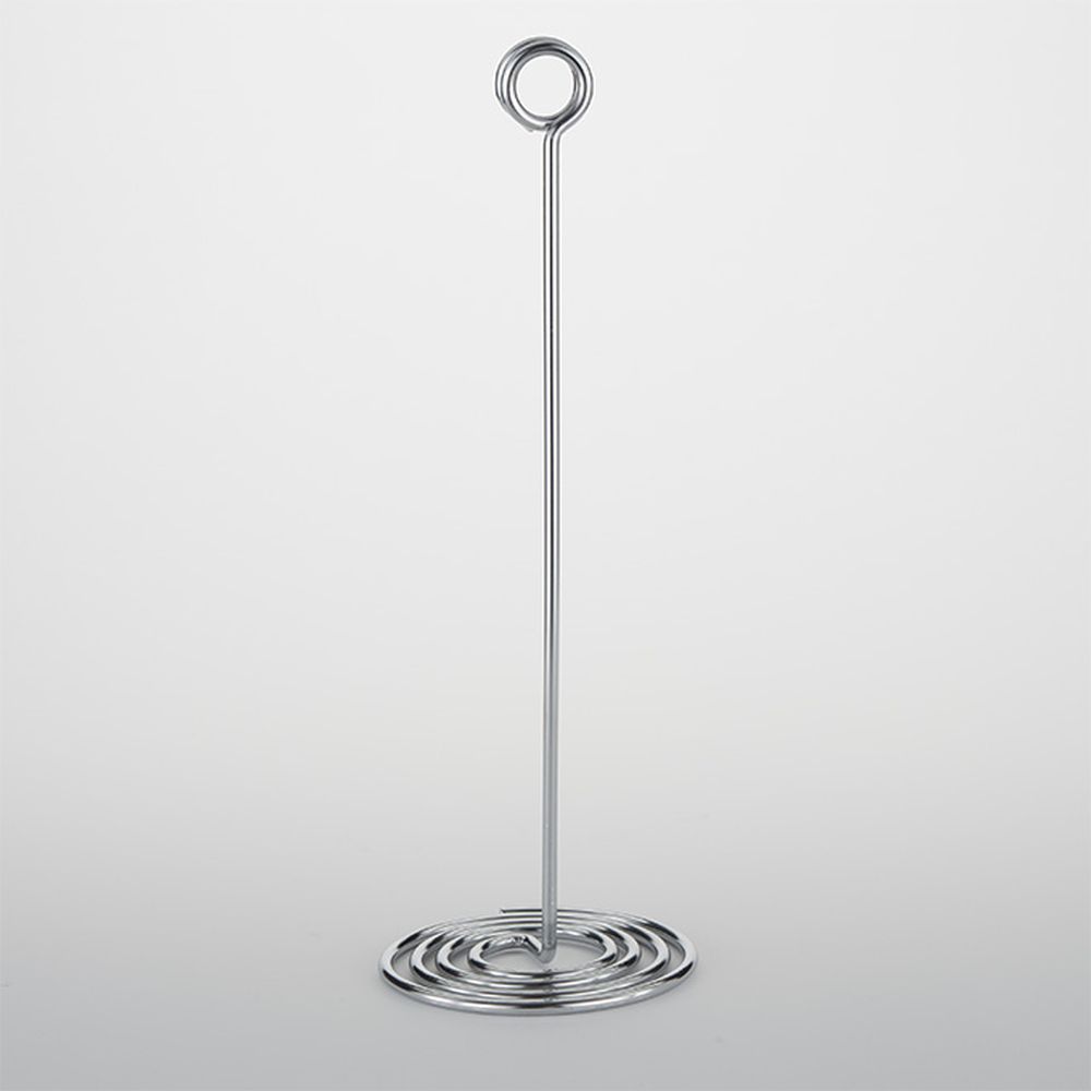 American Metalcraft Chrome Stainless Steel Swirl Base Number Stand, 4 Inch Dia. X 12 Inch