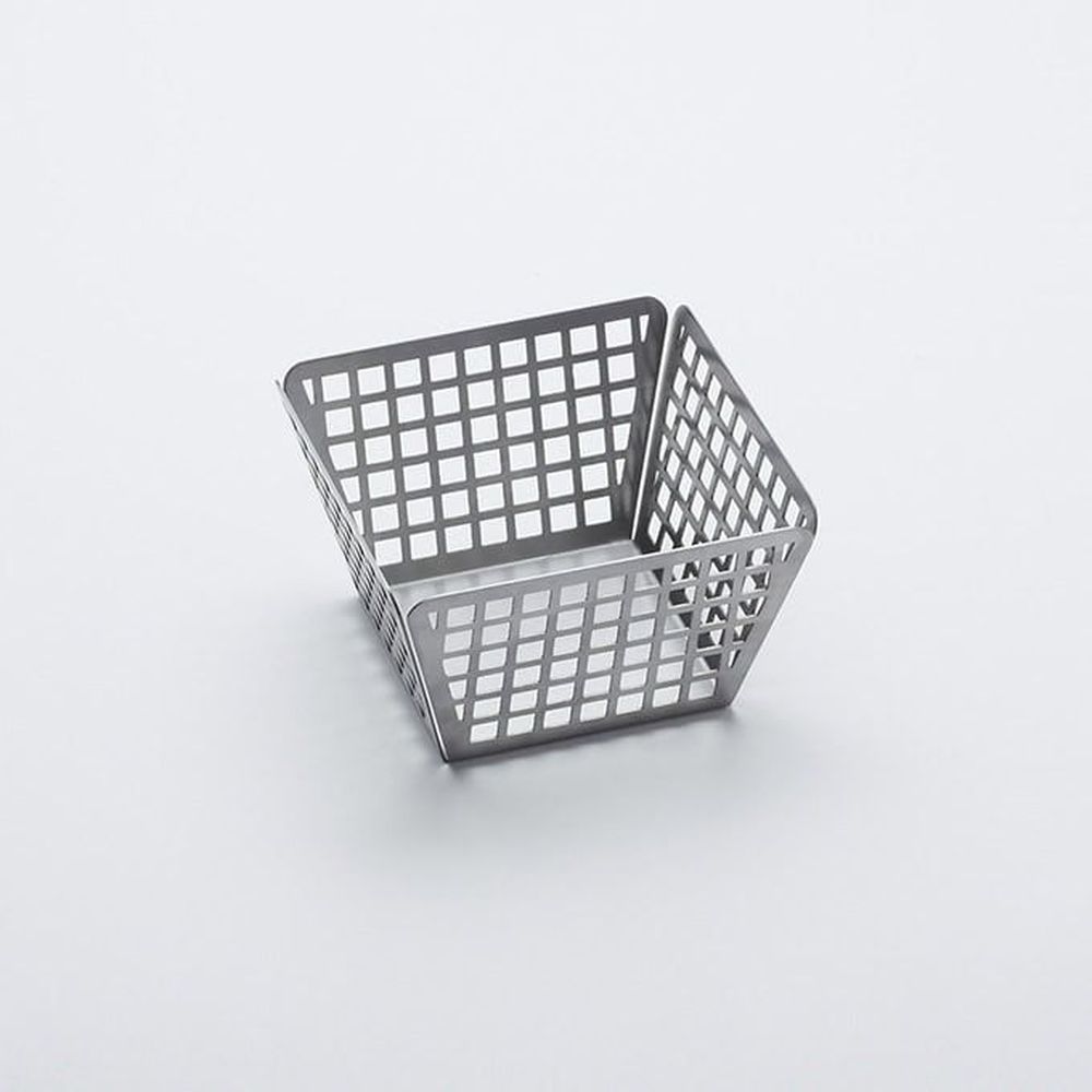 American Metalcraft Stainless Steel Square Laser Cut Fry Basket, 5 X 5 X 3 Inch