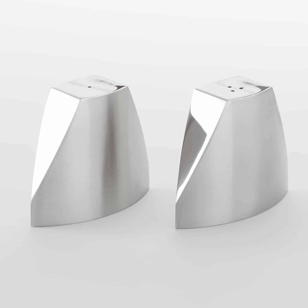 American Metalcraft Stainless Steel 2 Ounce Salt And Pepper Set, 1 X 3-3/4 Inch Height