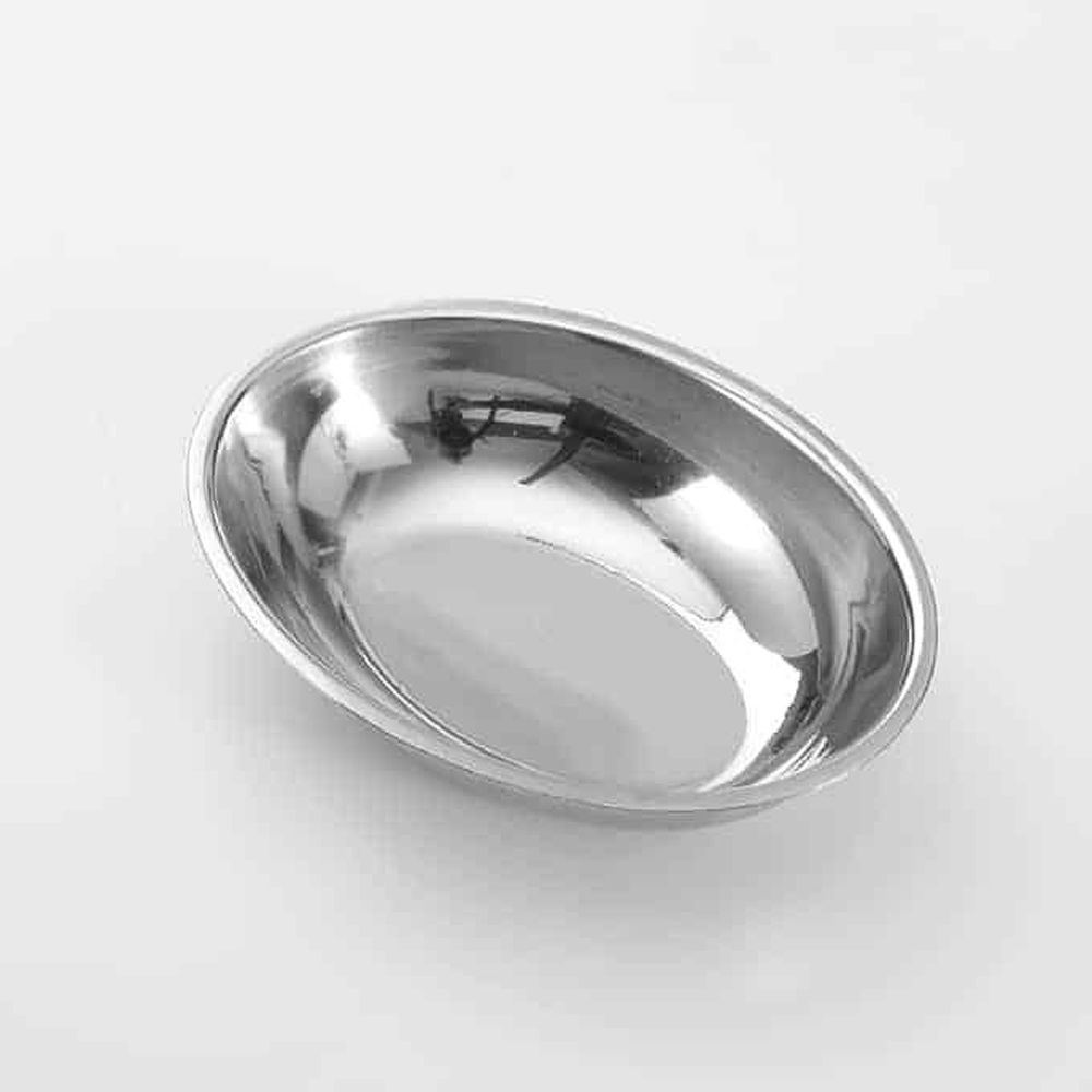 American Metalcraft Stainless Steel Oval 2.5 Ounce Sauce Cup, 3-7/8 X 3 X 7/8 Inch