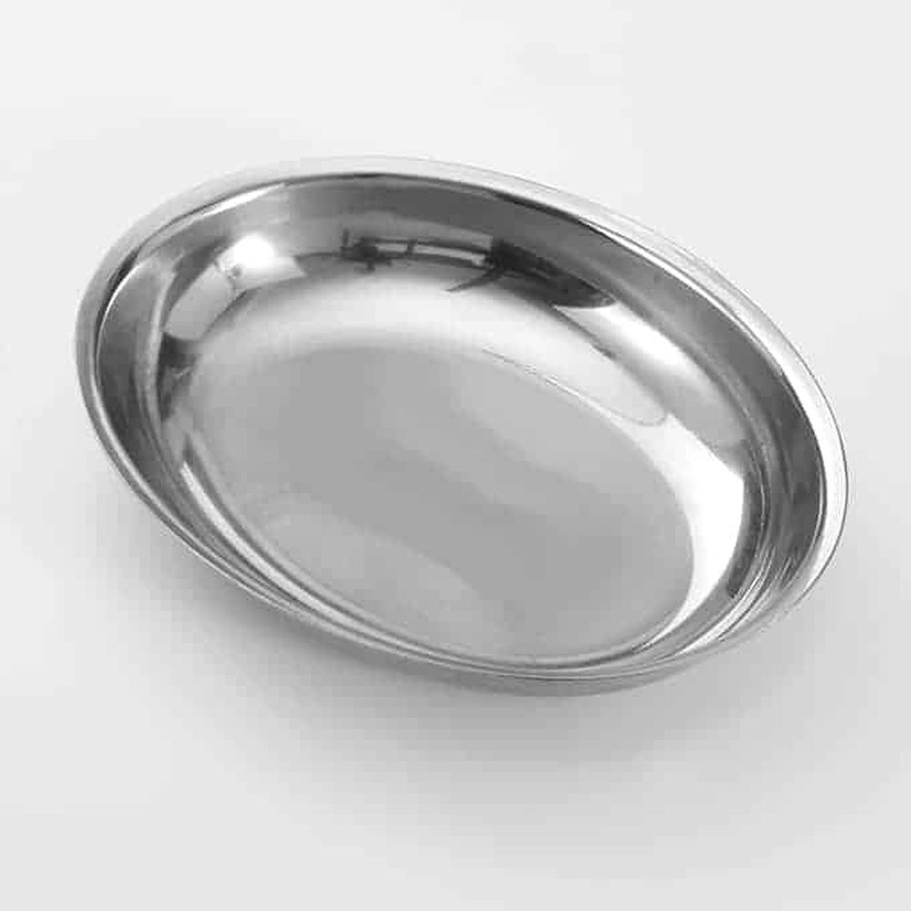 American Metalcraft Stainless Steel Oval 4 Ounce Sauce Cup, 4-5/8 X 3-3/4 X 7/8 Inch