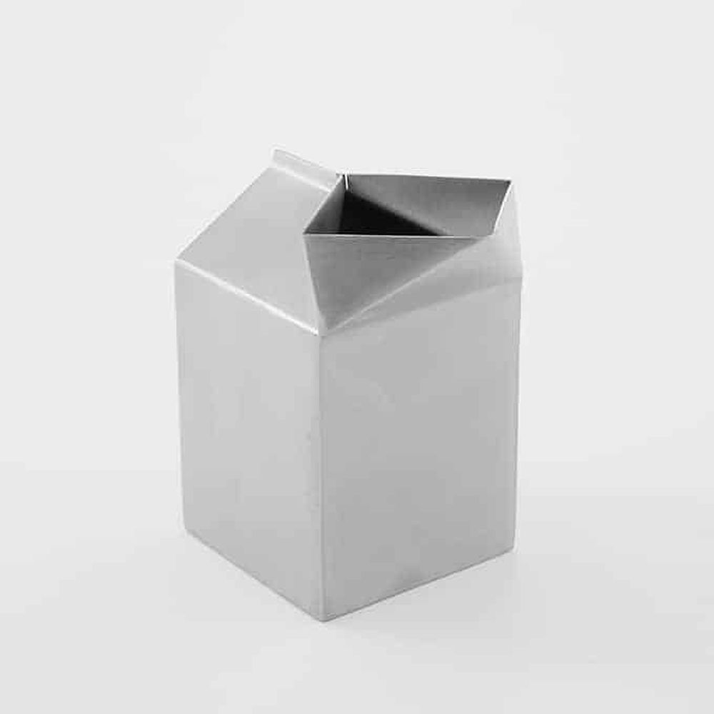 American Metalcraft Stainless Steel 5 Ounce Milk Carton Creamer, 2-3/4 X 2 X 3 Inch