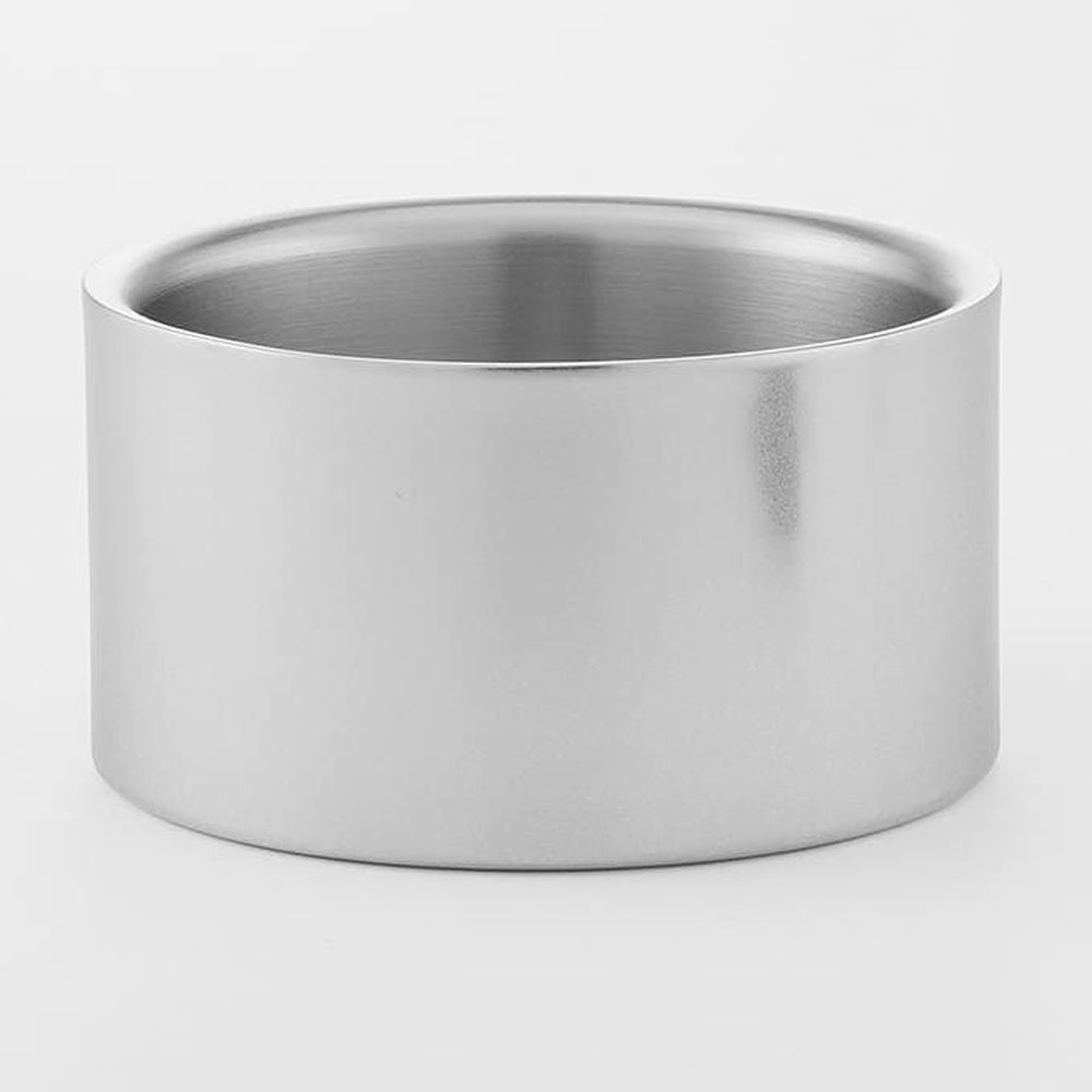 American Metalcraft Stainless Steel 17 Ounce Double Wall Wine Coaster, 4.75 X 4.75 X 2.5 Inch