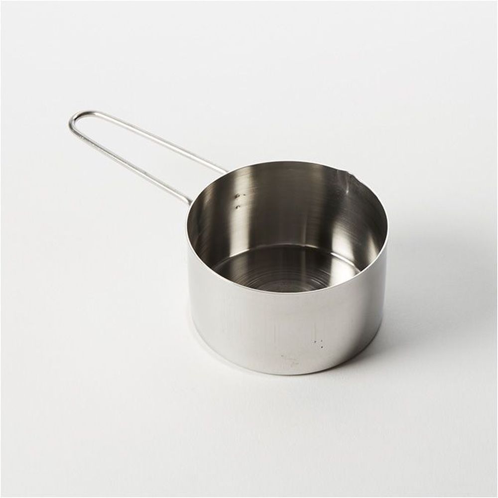 American Metalcraft Stainless Steel 1 Cup Measuring Cup With 6-1/2 Inch Length Wire Short Handle