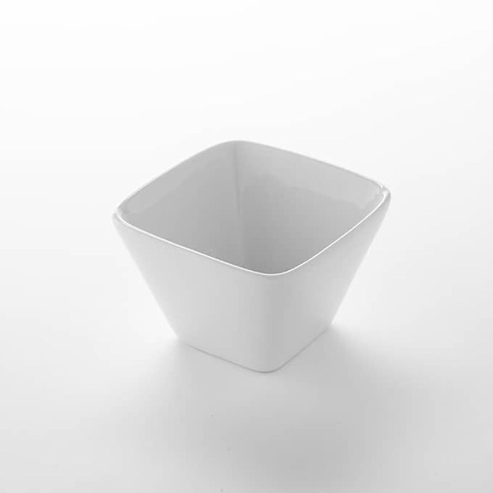 American Metalcraft White Porcelain 4 Ounce Square Sauce Cup, 3 X 3 X 2 Inch