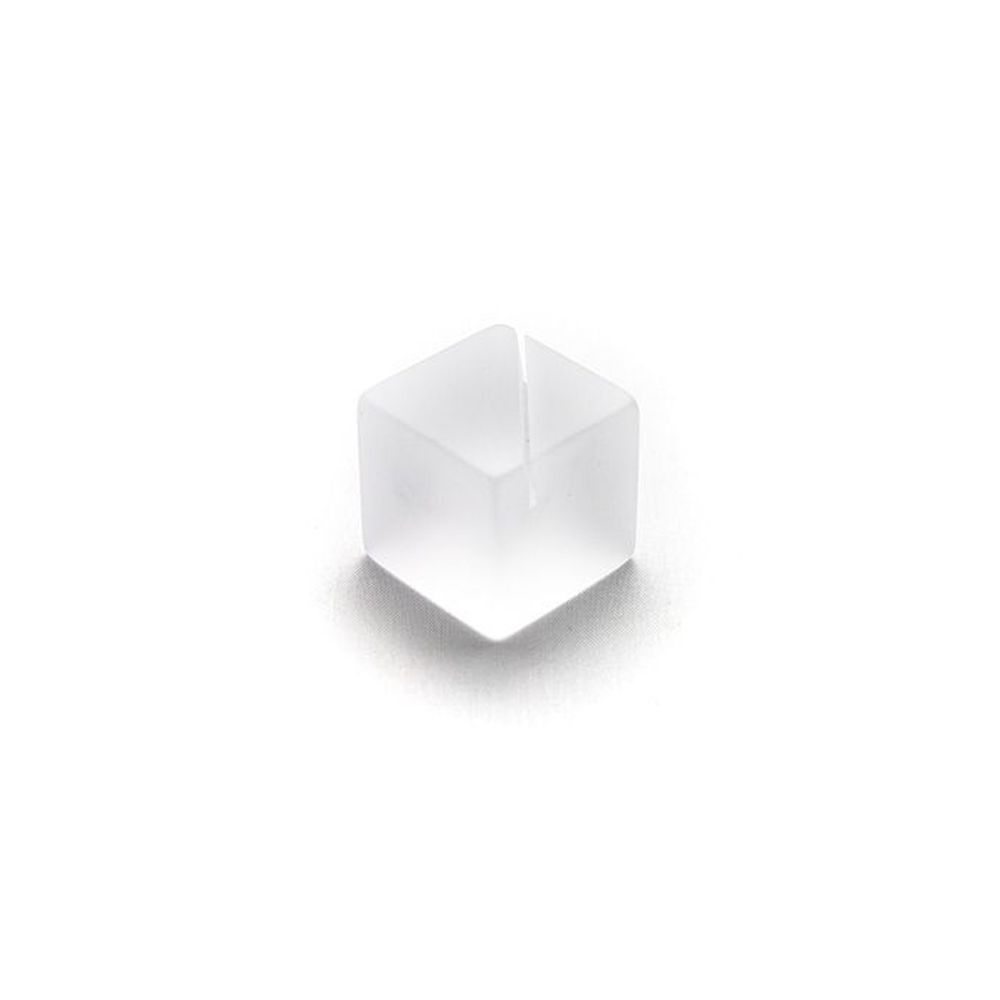 American Metalcraft Frosted White Acrylic Cube Card Holder, 1-1/8 X 1-1/8 X 1-1/8 Inch