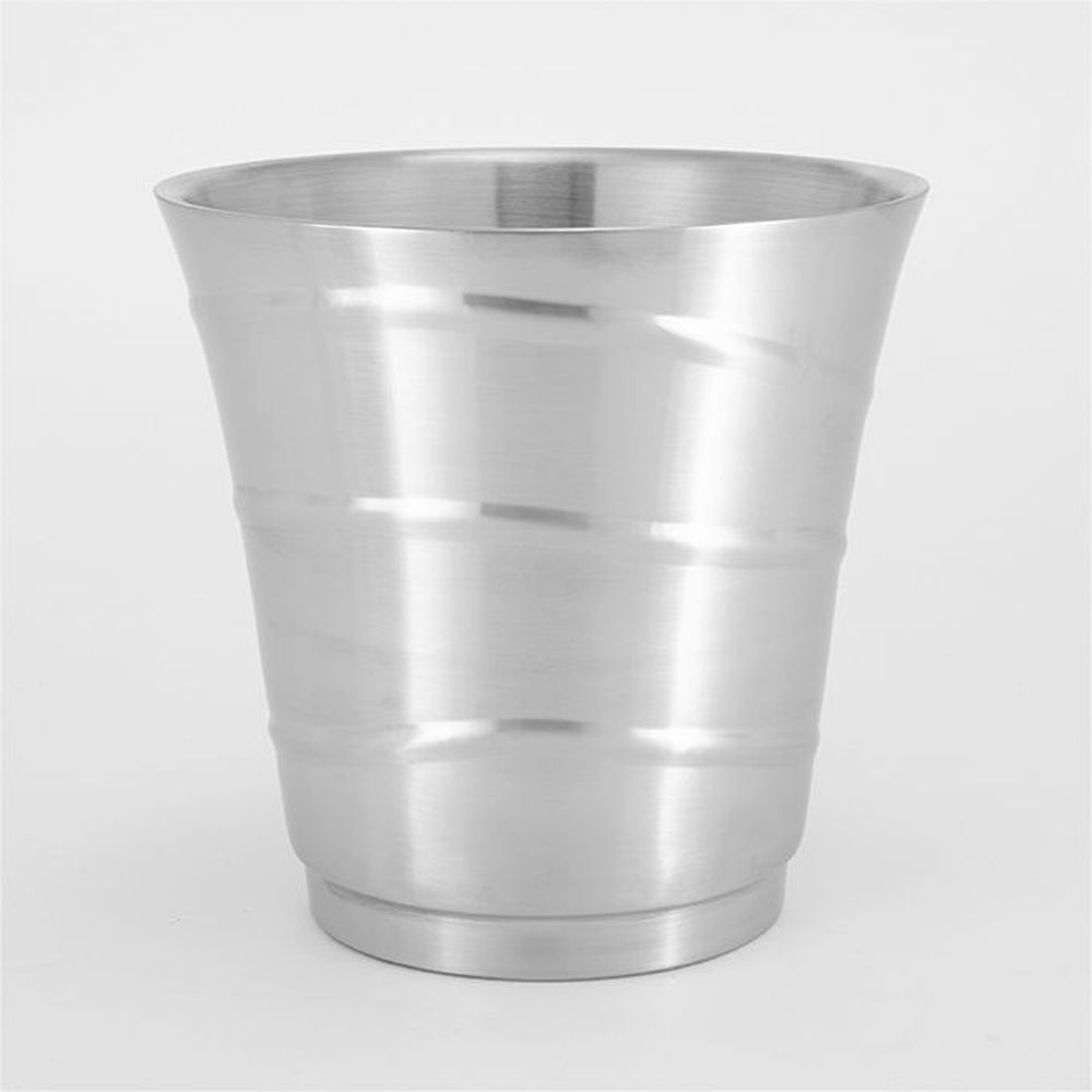 American Metalcraft Stainless Steel 5 Quart Double Wall Swirl Wine Bucket, 8-3/4 Inch Dia. X 8-5/8 Inch Height