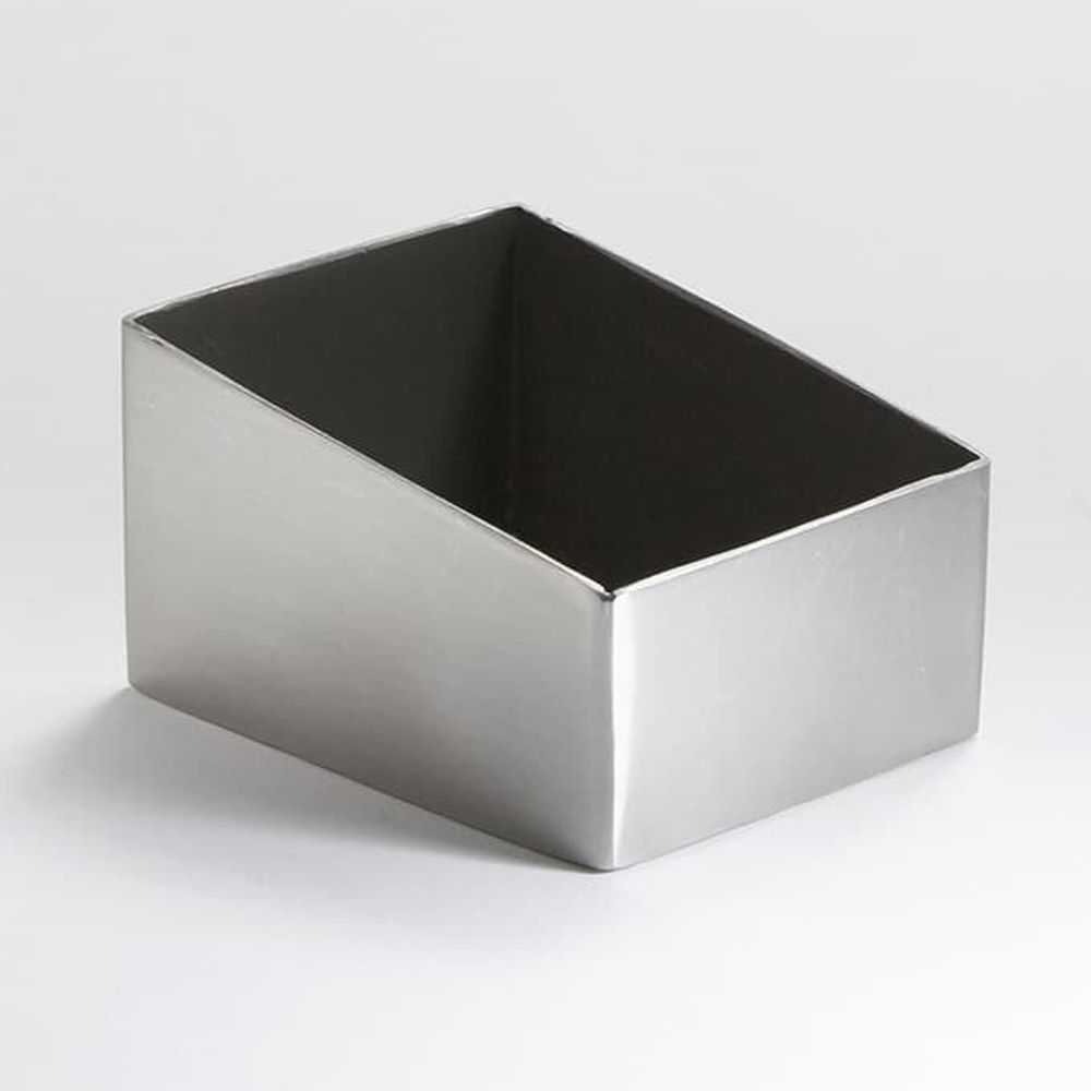 American Metalcraft Stainless Steel Satin Finish Rectangle Angled Sugar Packet/cube Holder, 3-1/8 X 2-1/2 X 1-3/4 Inch