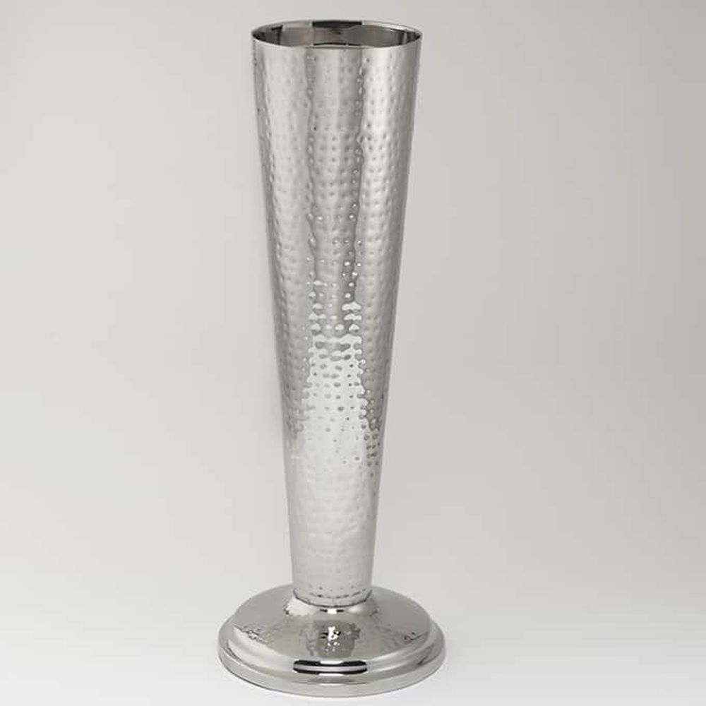 American Metalcraft Hammered Stainless Steel Wine Bucket Stand, 6-1/8 Inch Dia. X 24 Inch Height