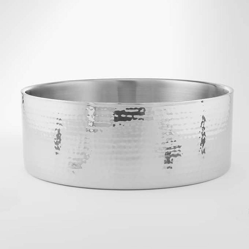 American Metalcraft Hammered Stainless Steel 338 Ounce Double Wall Bowl, 14 Inch Dia. X 5 Inch Height