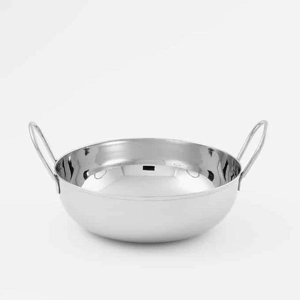 American Metalcraft Stainless Steel Balti Dish With Handles, 40 Ounce Capacity