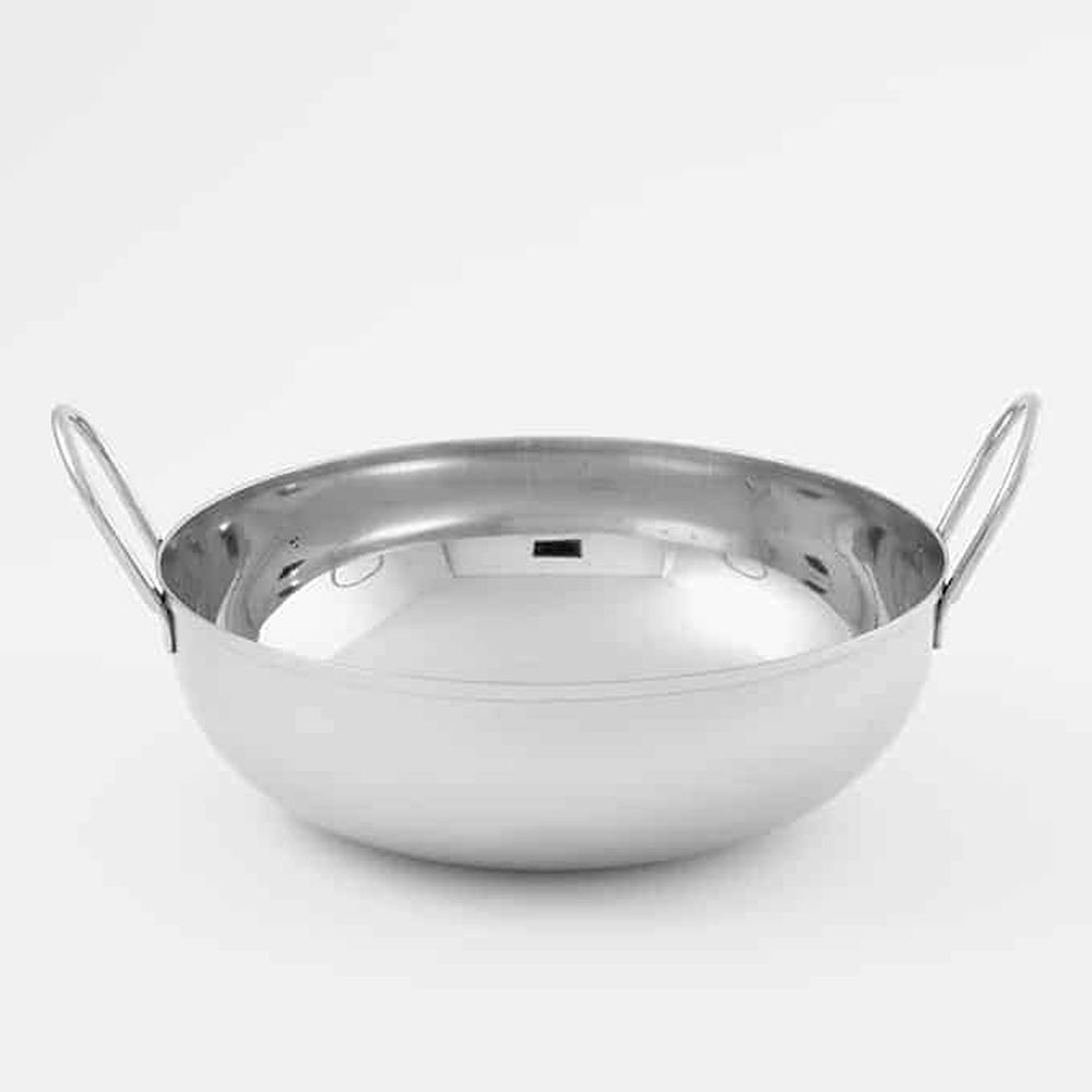 American Metalcraft Stainless Steel Balti Dish With Handles, 62 Ounce Capacity