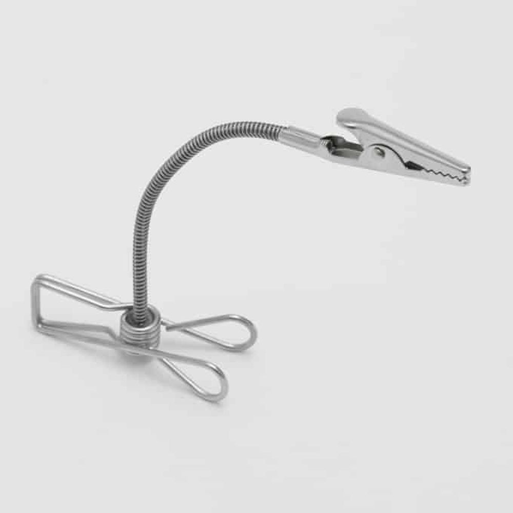 American Metalcraft Stainless Steel Double Sided Flexible Sign Clip, 6 X 1/2 Inch