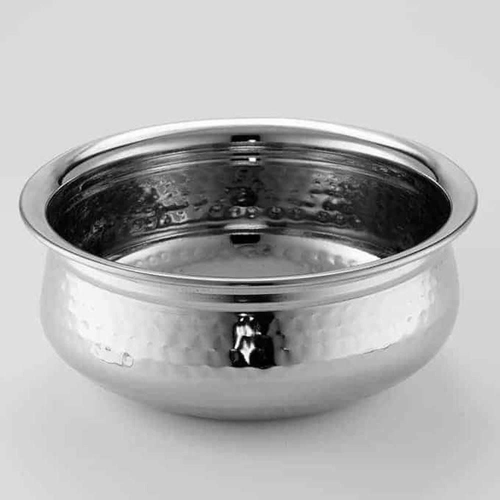 American Metalcraft Hammered Stainless Steel 38 Ounce Moroccan Bowl, 6-3/4 Inch Dia. X 2-3/4 Inch Height