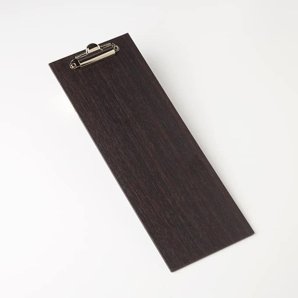 American Metalcraft Espresso Mdf Clipboard Menu Holder, 4 1/2 X 12 1/2 Inch