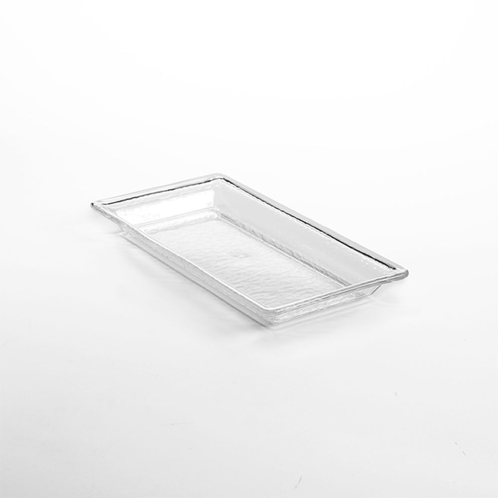 American Metalcraft Styrene Clear 48 Ounce Rectangular Rain Platter, 14 X 7-1/2 X 1-1/2 Inch