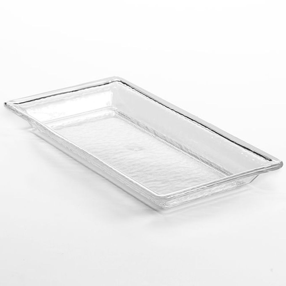 American Metalcraft Styrene Clear 92 Ounce Rectangular Rain Platter, 18-1/4 X 9-1/4 X 2 Inch