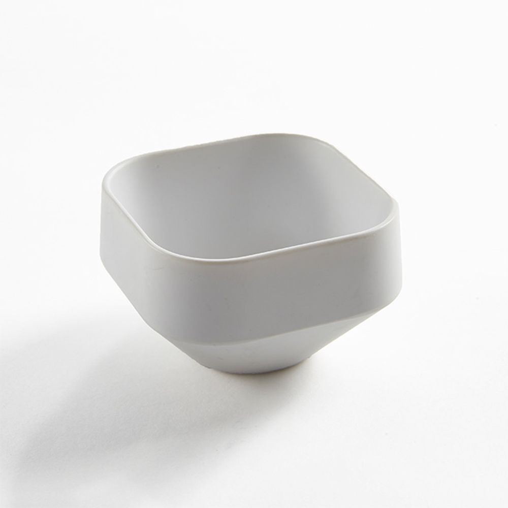 American Metalcraft White Melamine Matte Finish 3 Ounce Square Stackable Sauce Cup, 2-3/8 X 2-3/8 X 1-3/4 Inch