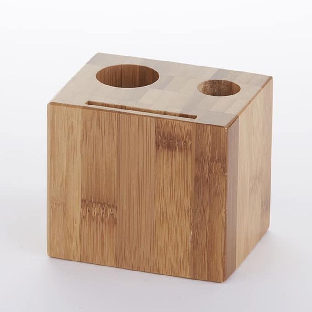 American Metalcraft Bamboo Wood Block Check Presenter, 3 1/2 x 2 3/4 x 3 1/4 inch