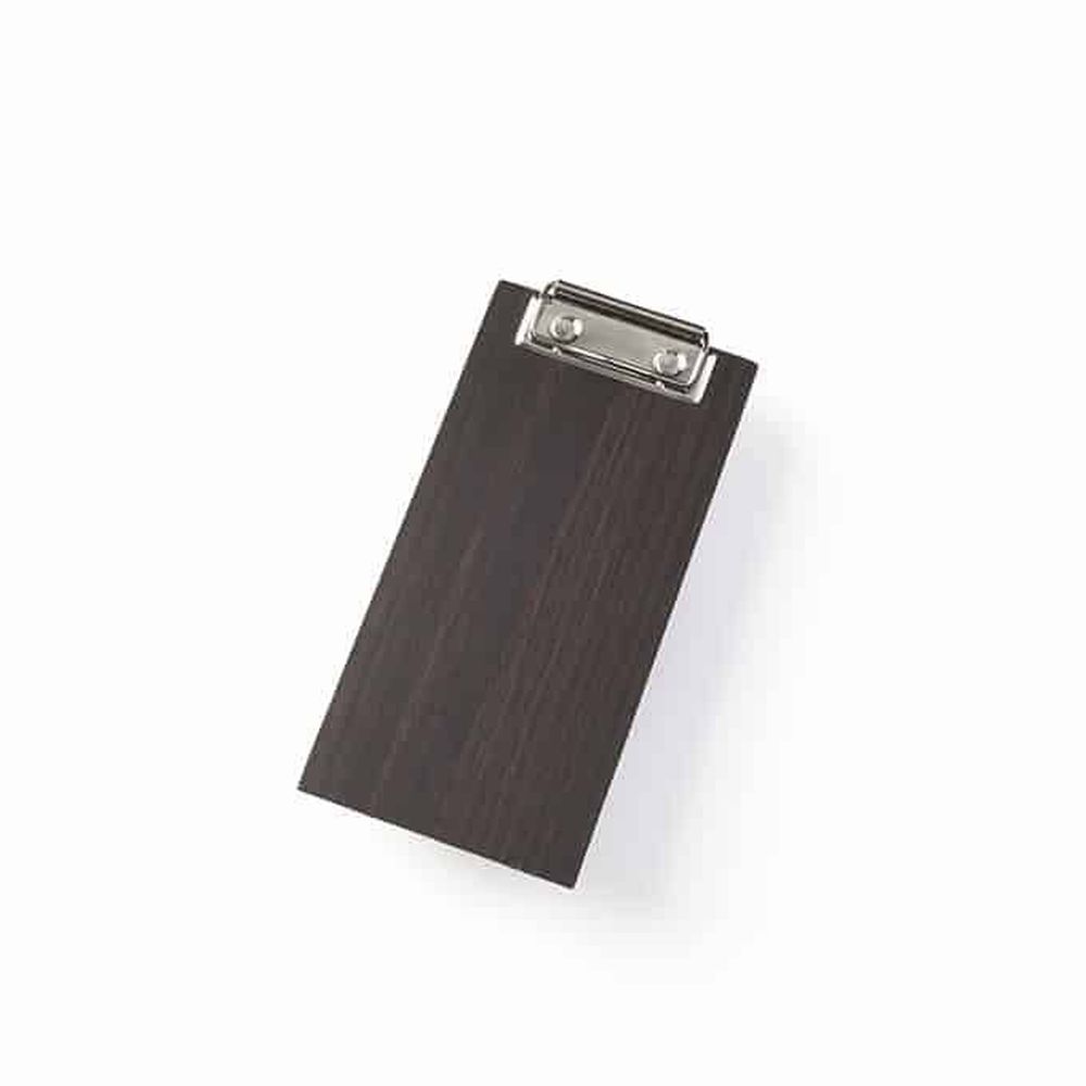 American Metalcraft Espresso Clipboard Wood Menu Holder, 4 x 8 inch