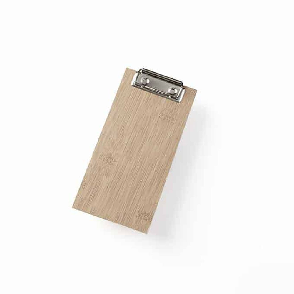 American Metalcraft Light Brown Bamboo Laminate Clipboard Menu Holder, 4 X 8 Inch