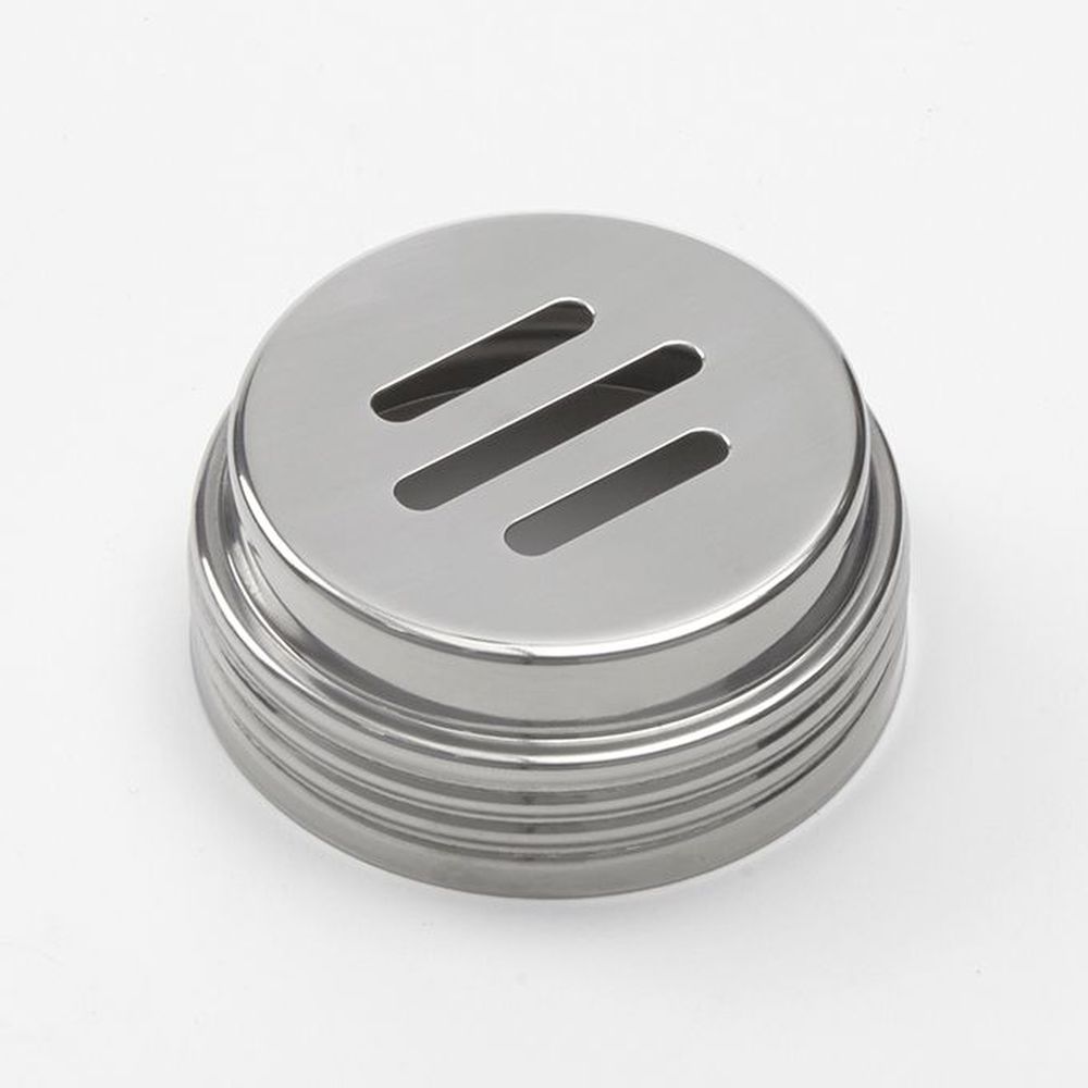 American Metalcraft Stainless Steel Replacement Slotted Round Top For 6 Ounce Glass Contemporary Spice Shaker, 2-3/4 Inch Dia. X 1 Inch Height