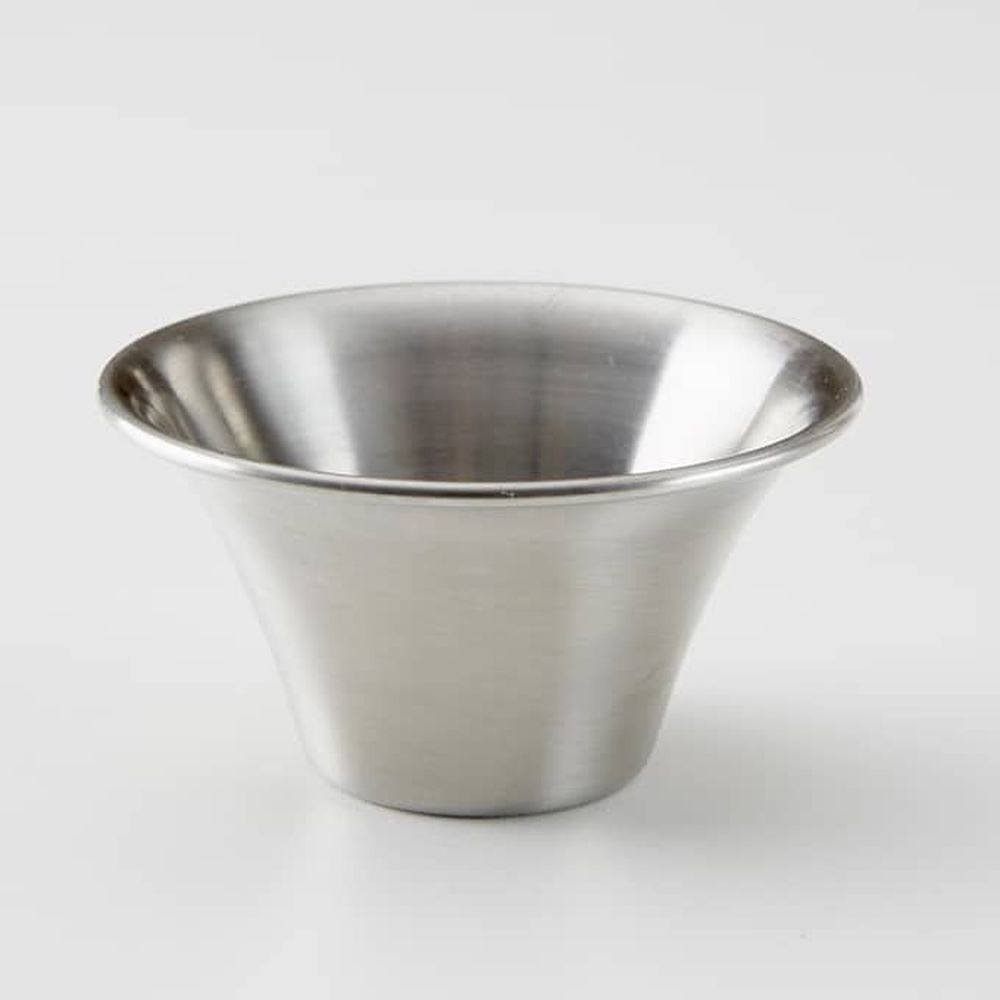 American Metalcraft Flared Stainless Steel 2.5 Ounce Sauce Cup, 3 Inch Dia. X 1-1/2 Inch Height