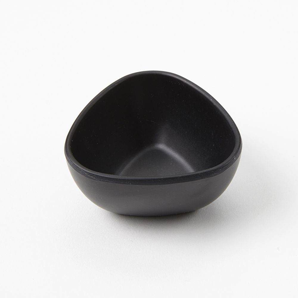 American Metalcraft Black Bamboo Fiber 2 Ounce Triangular Sauce Cup, 2-5/8 Inch Triangle X 1-1/2 Inch Height