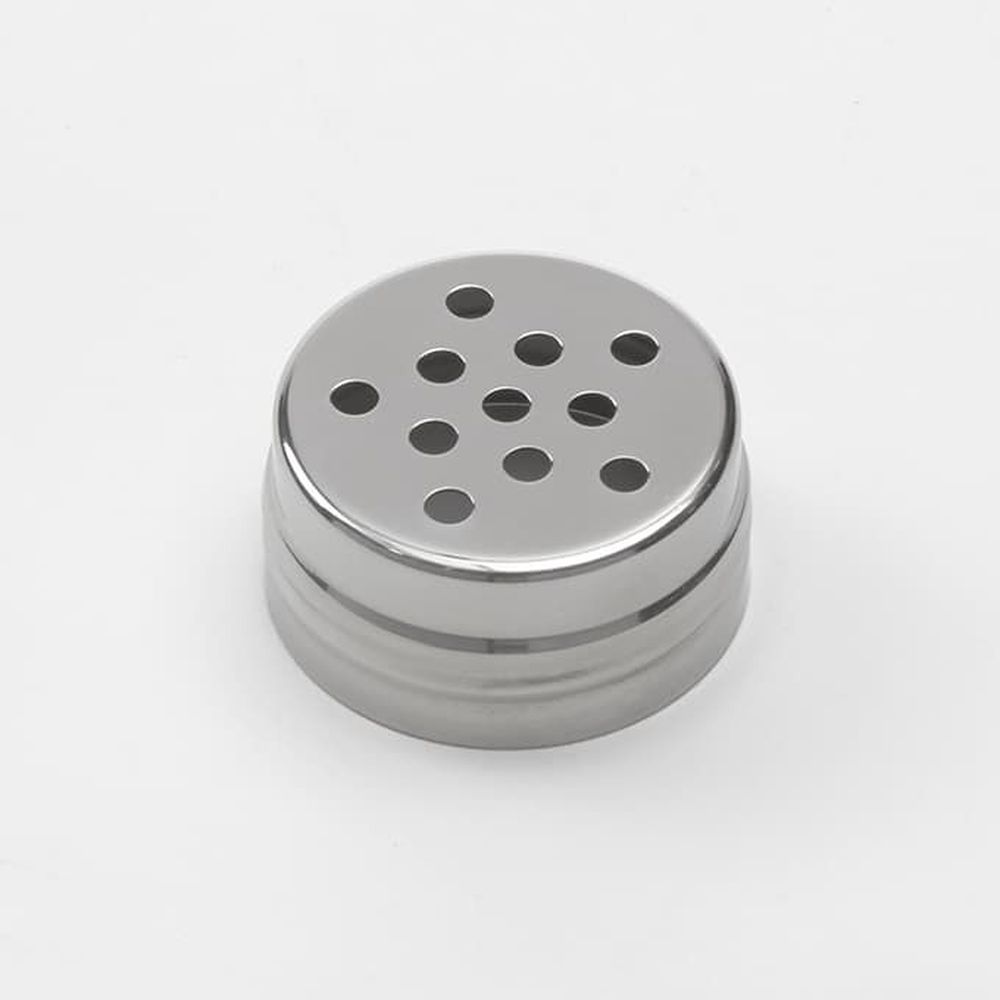 American Metalcraft 18/8 Stainless Steel Round Replacement Cheese Shaker Top Only, 2 Ounce Capacity