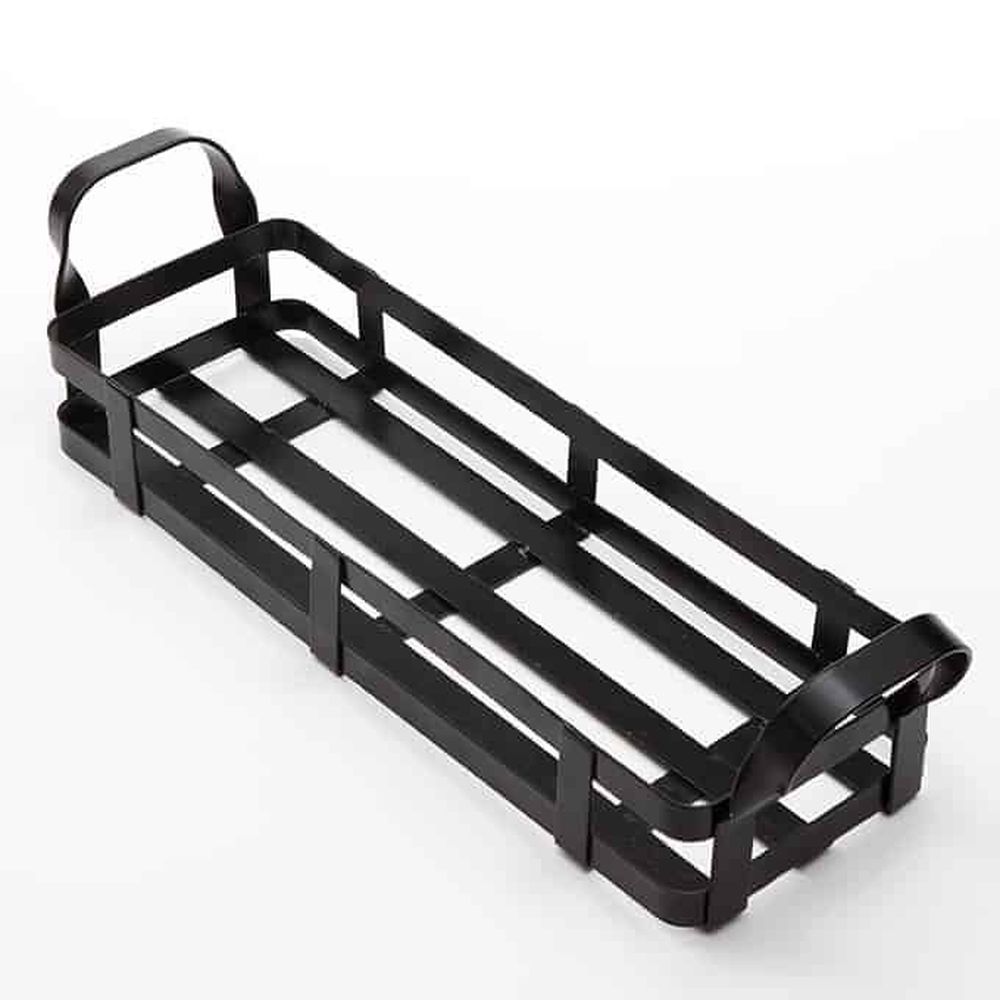 American Metalcraft Black Iron Rectangular Condiment Rack, 12-3/4 X 4-3/8 X 3-1/2 Inch