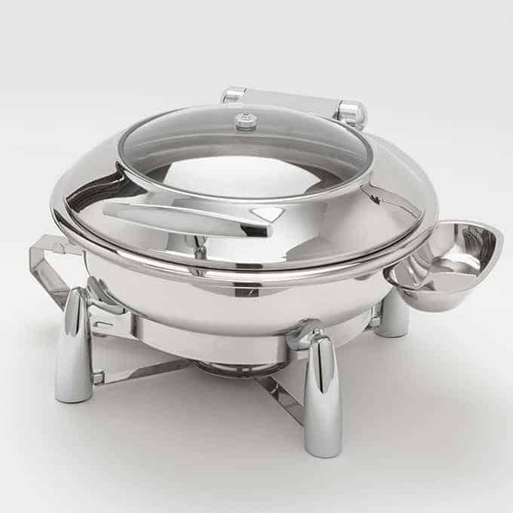 American Metalcraft Evolution Stainless Steel 7 Quart Round Chafer, 20-1/2 X 20 X 12 Inch