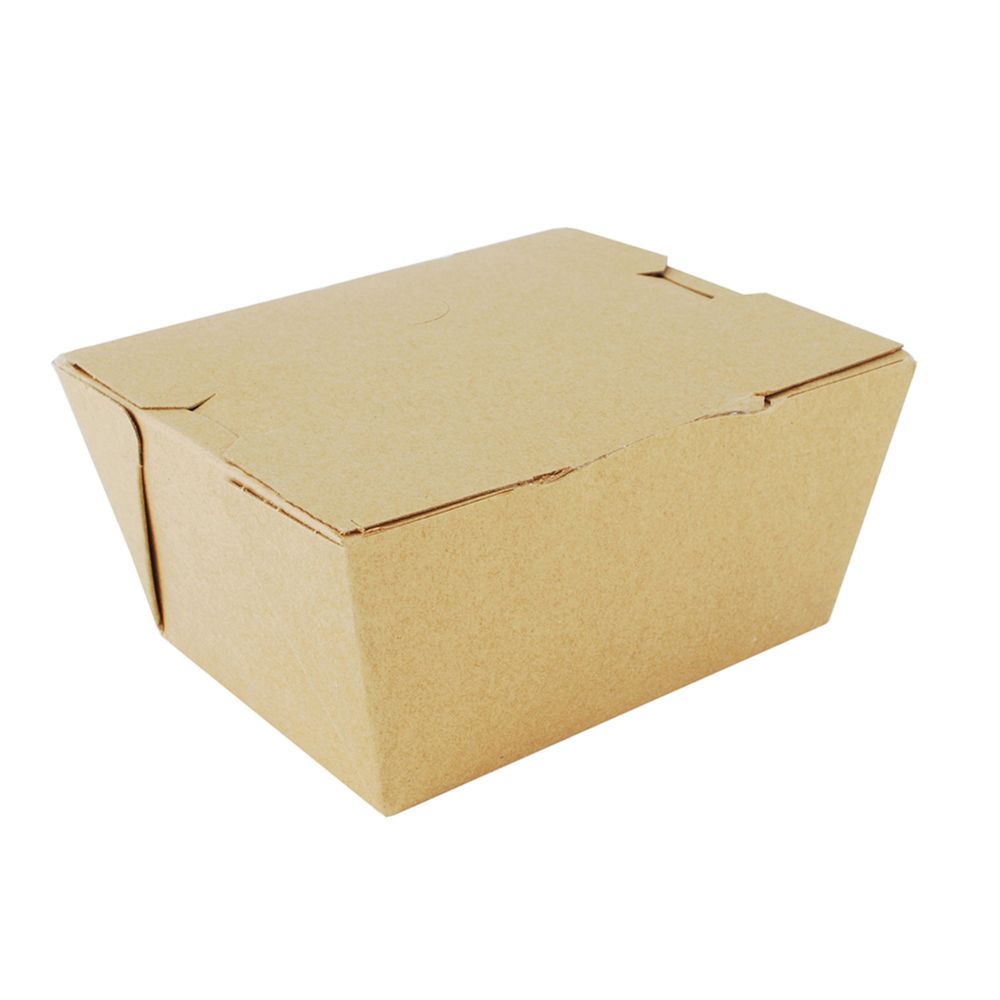 Champpak Number 1 Classic Kraft No-leak Paperboard Container, 4.375 X 3.5 X 2.5 Inch -- 450 Per Case
