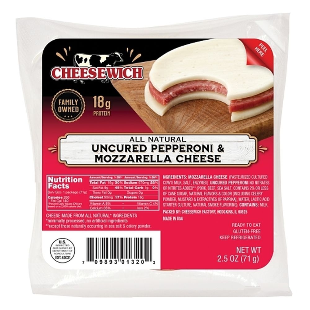 All Natural Pepperoni and Mozzarella