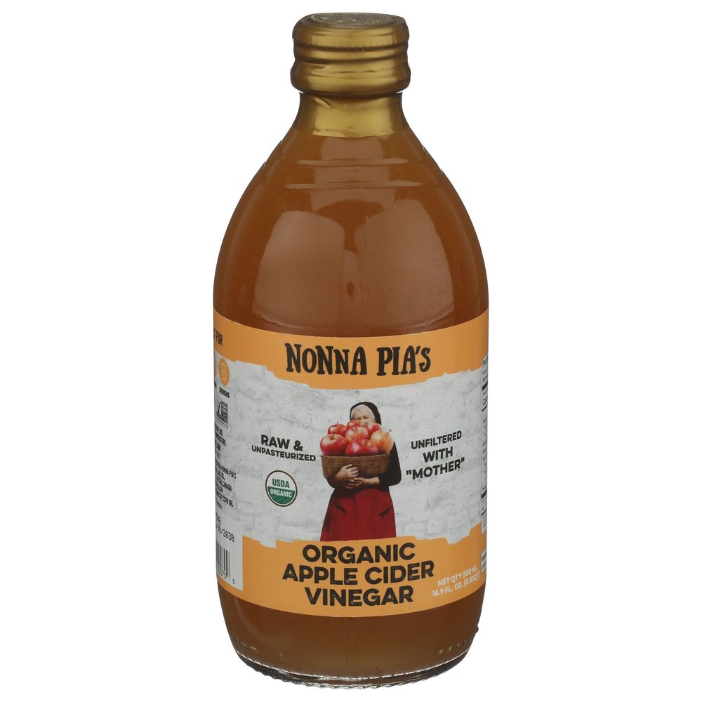 Nonna Pia's Organic Apple Cider Vinegar, 16.9 Fluid Ounce -- 6 Per Case