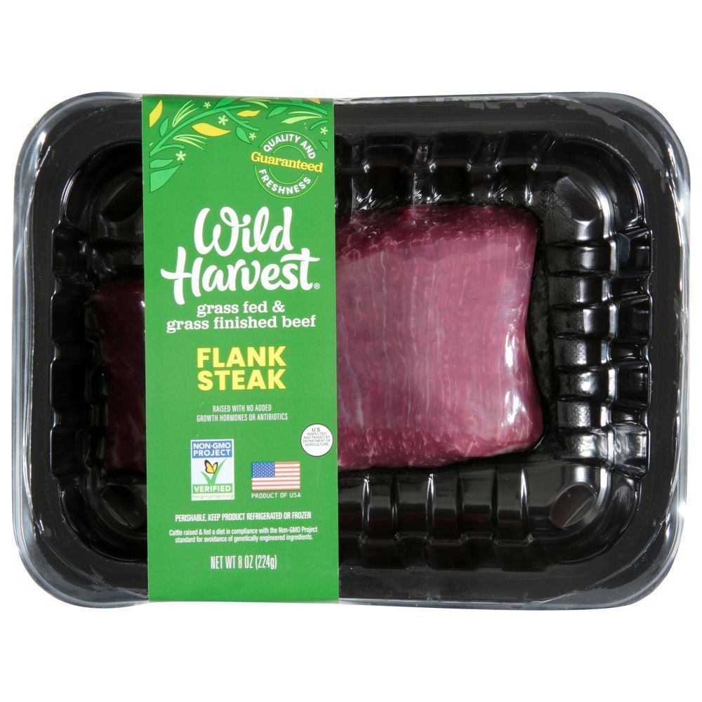 Wild Harvest Beef Flank Steak, 8 Ounce -- 9 Per Case