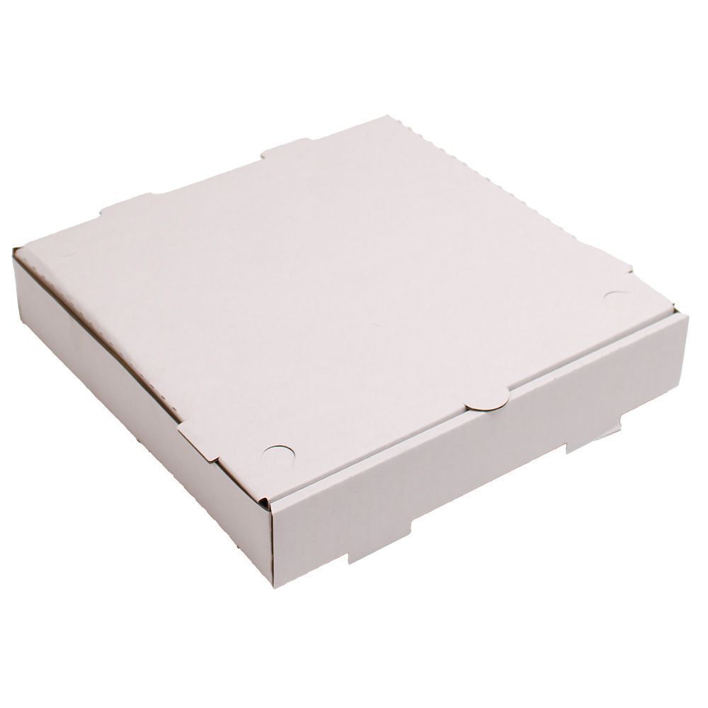 White/Kraft B Flute Pizza Box 10 inch