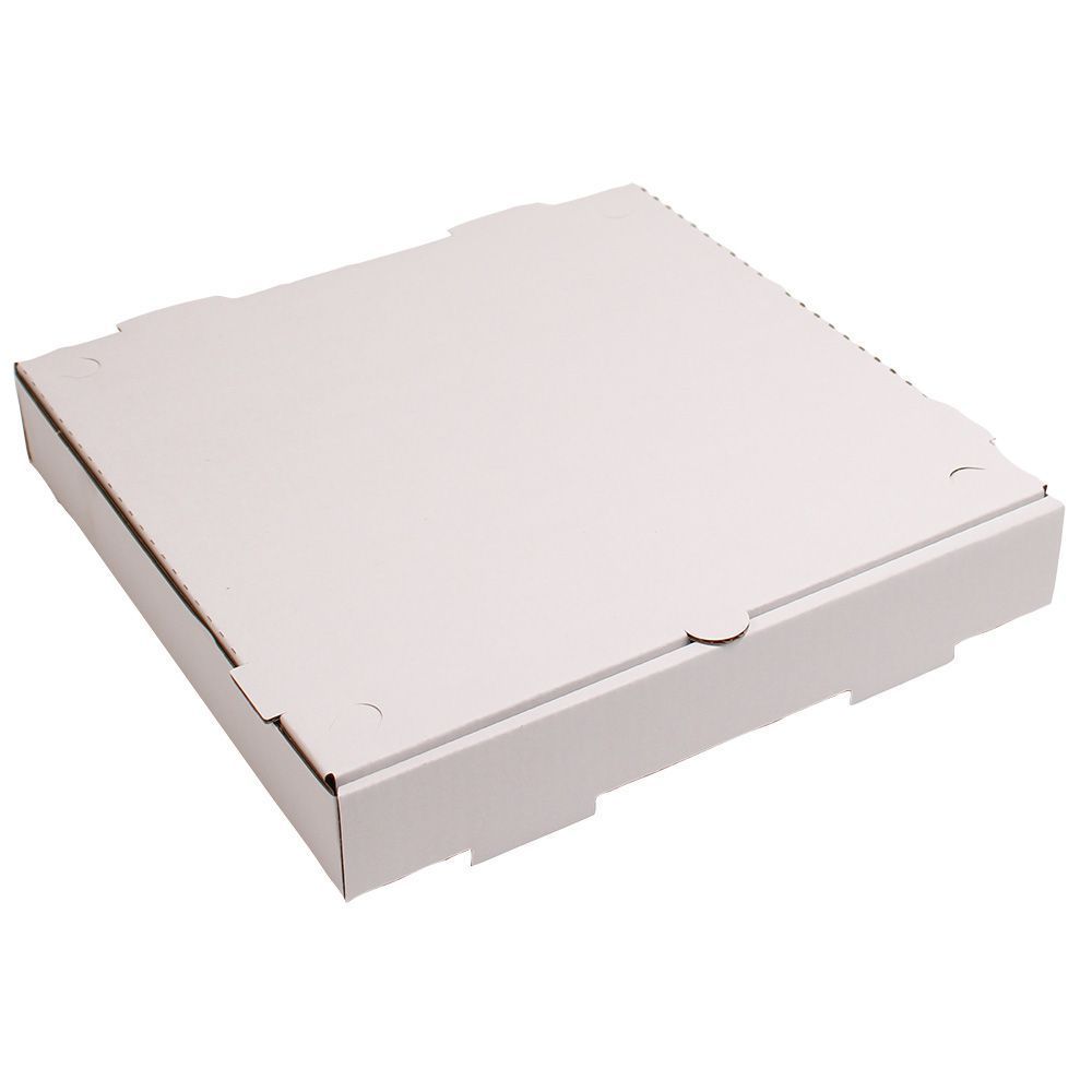 White/Kraft B Flute Pizza Box 12 inch