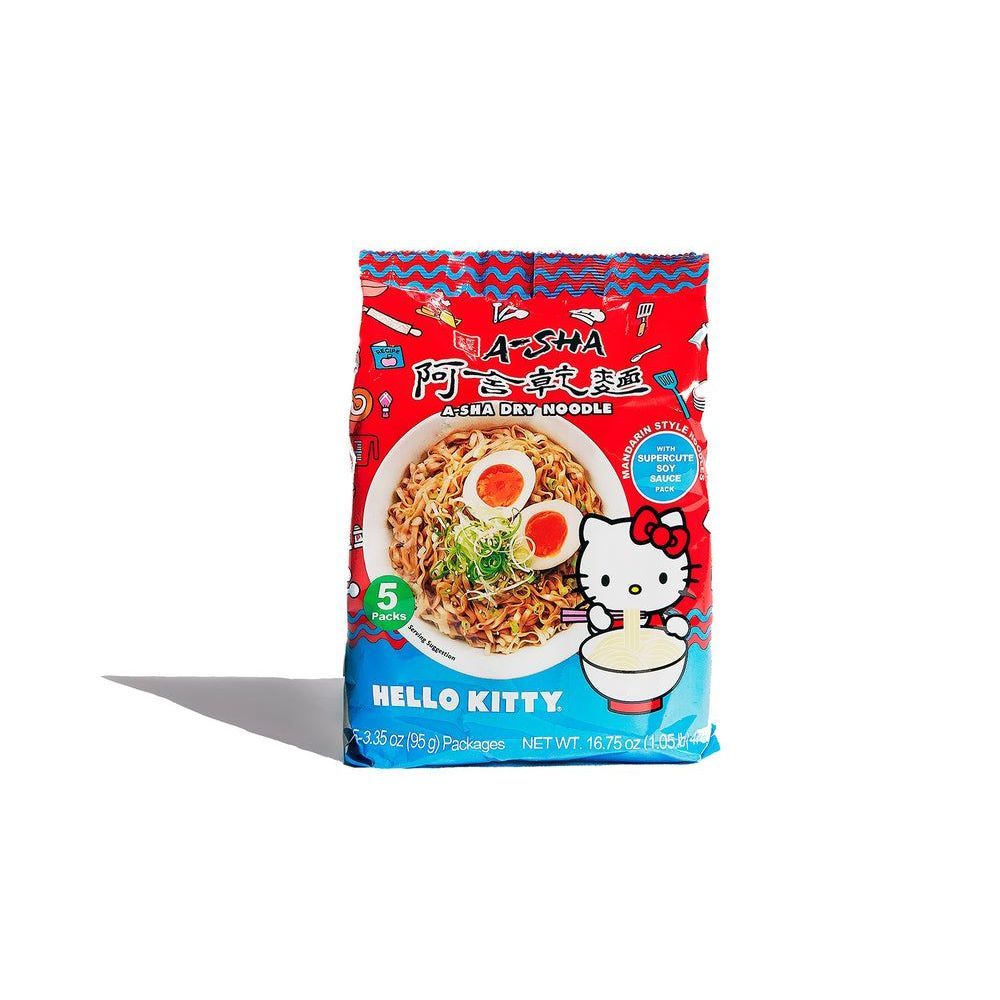 A-sha Foods Hello Kitty Mandarin Noodles With Supercute Soy Sauce, 16.75 Ounce -- 6 Per Case