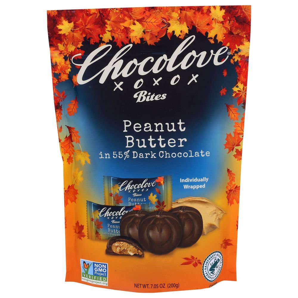 Xoxox 55 Percent Dark Chocolate Peanut Butter Bites