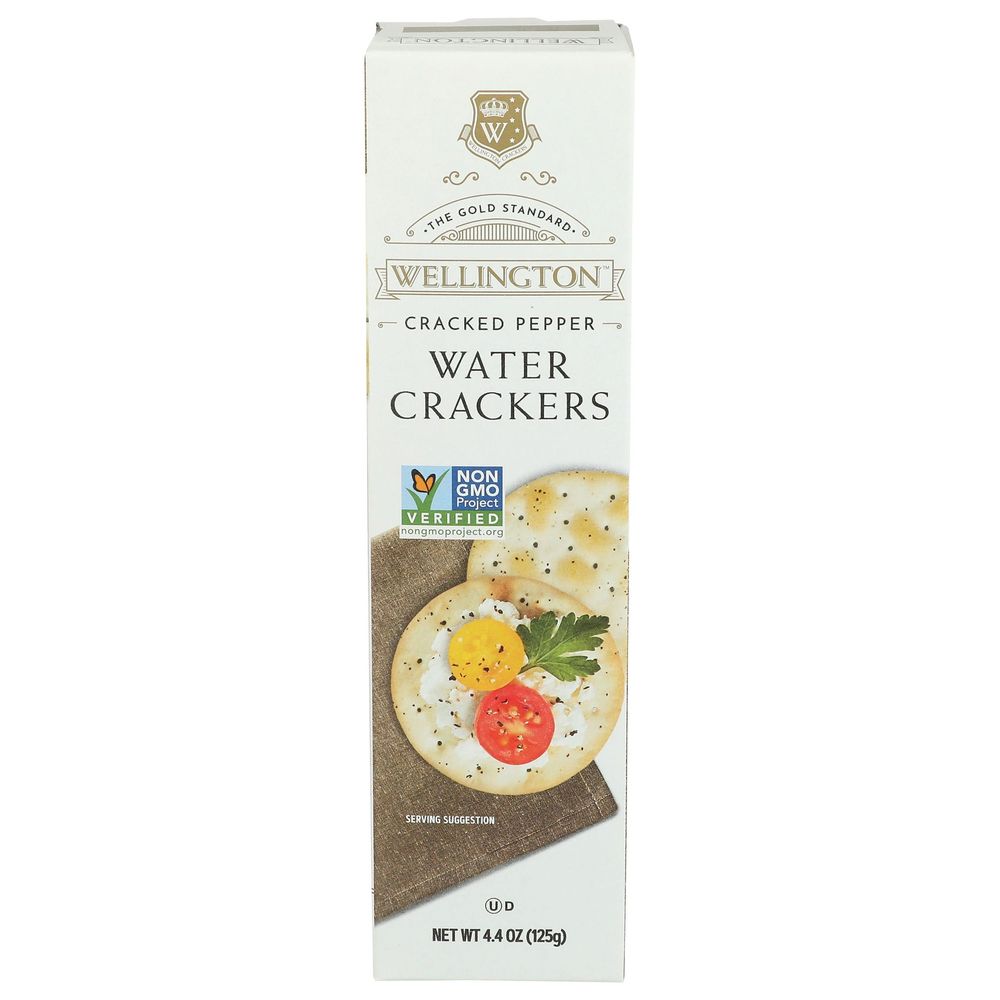 Wellington Cracked Pepper Water Cracker, 4.4 Ounce -- 12 Per Case