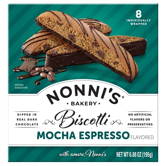 Nonni's Espresso Chocolate Chip Biscotti, 6.88 Ounce -- 6 Per Case