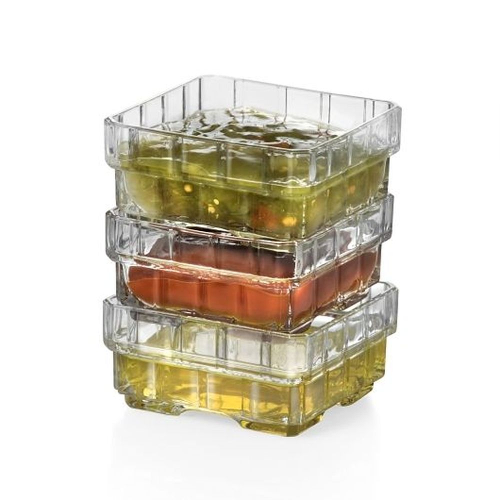 RCR Stack 4 Ounce Click Clack Crystalline Dish, 24 Count
