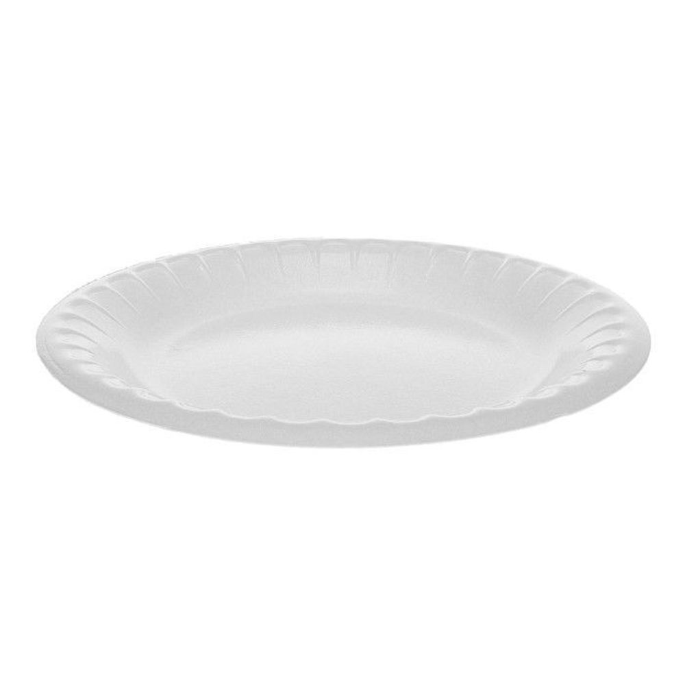 White PS Foam Deluxe Laminated Plate 6 inch