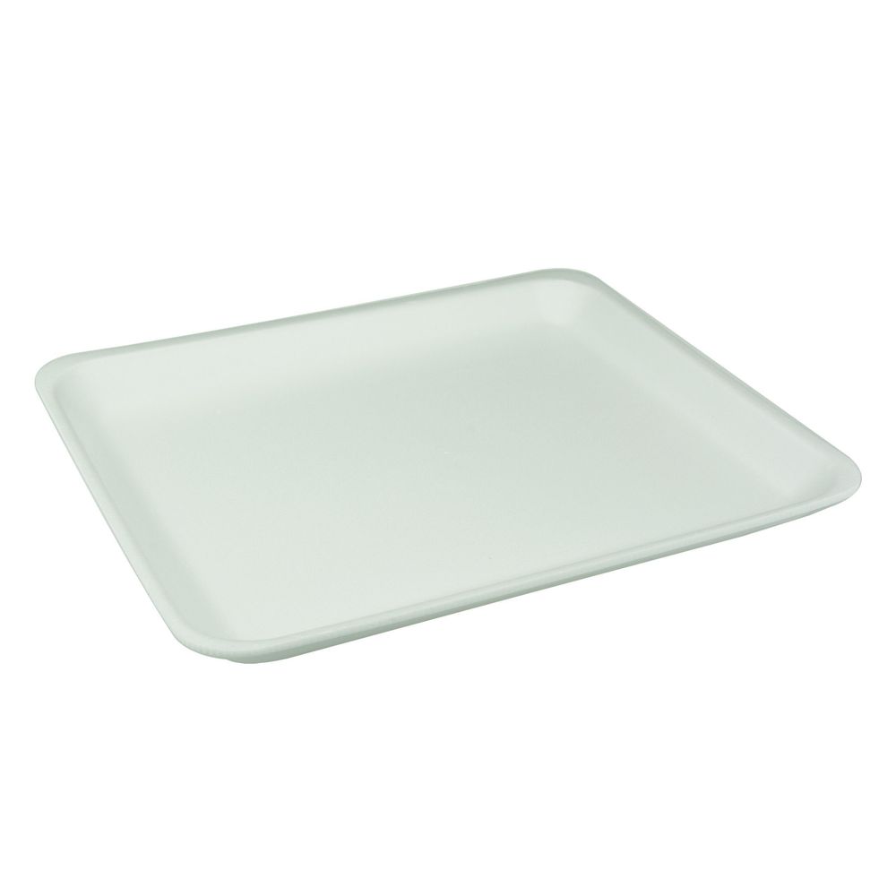 Pactiv Evergreen White Foam Number 9 Carry Tray, 12 X 9 Inch -- 250 Per Case