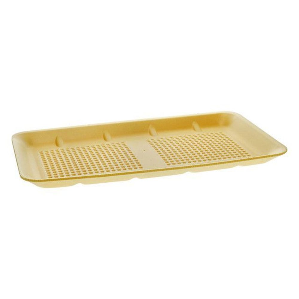 Evergreen Yellow Number 25SH Polystyrene Foam Supermarket Tray